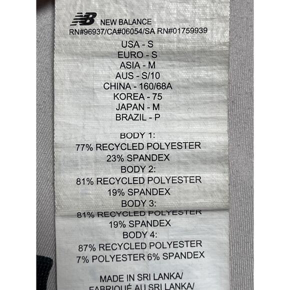 New Balance Printed Impact Run Purple Black Activewear Running Biker Shorts Sz S - Picture 5 of 6